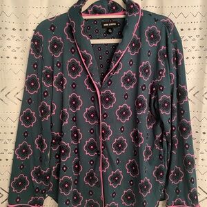 Room Service Green and Pink Pajama Set